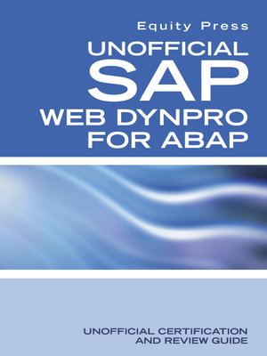 cover image of Unofficial SAP WebDynpro for ABAP
